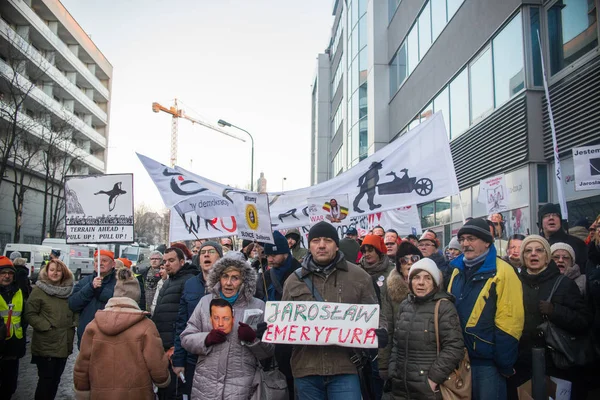 Wroclaw, Lengyelország - 2017. január 22.: Demonstrációs K szervezésében — Stock Fotó