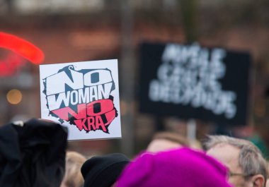 Wroclaw, Poland, 2017 08 03 - Womens protest 