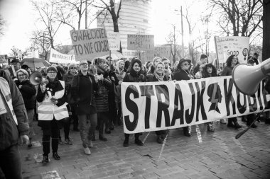 Wroclaw, Poland, 2017 08 03 - Womens protest 
