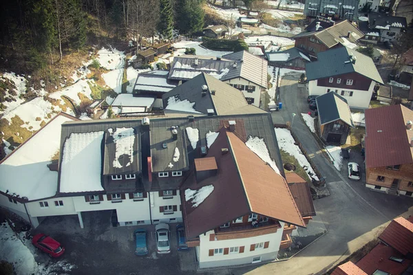 Aerial view of small town in Europe — Stock Photo, Image