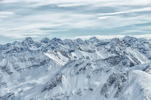 Utsikt från berget Nebelhorn, bayerska Alperna, — Stockfoto