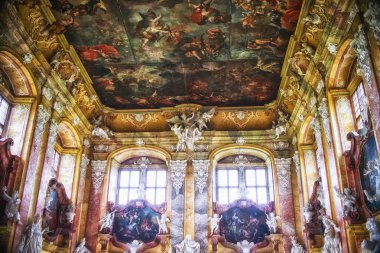 Lubiaz, Polonya - 7 Mayıs 2017: İçinde Lubiaz manastır manastırda