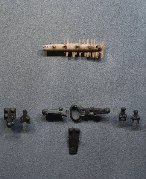   Brescia, İtalya, 11 Ağustos 2017, antik ürünler günlük kullanım 