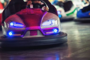 Fuar attra autodrom renkli elektrik Çarpışan arabalar