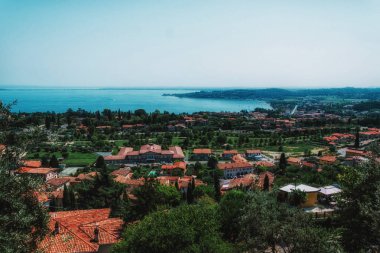  Garda Gölü, İtalya, düşük görünürlük, Padenghe c görünümünden görünümünü