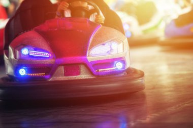 Fuar attra autodrom renkli elektrik Çarpışan arabalar