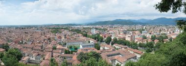Panoramik şehir Brescia, İtalya