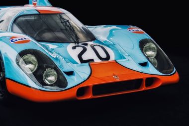 19 Ağustos 2017, Wroclaw, Polonya - Vintage Porsche 917 Körfez m