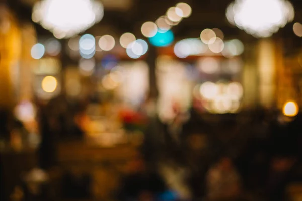 Coffee Shop Oskärpa Bakgrund Och Bokeh — Stockfoto