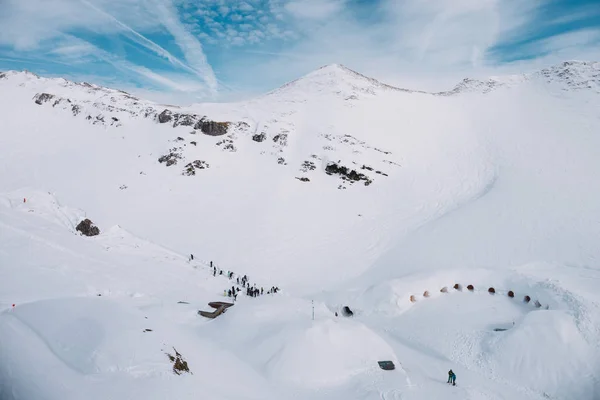 Skigebiet in den Bergen, Alpen, Deutschland — Stockfoto