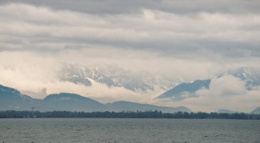 Lindau ve Bodensee manzara, Almanya