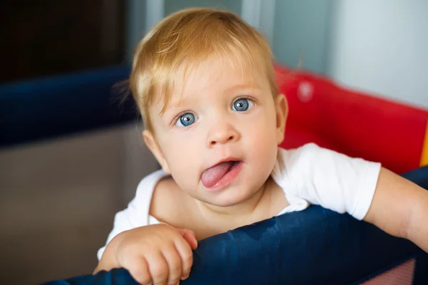Χαριτωμένο πορτρέτο μωρού — Φωτογραφία Αρχείου