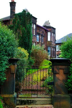 Güzel şehir Glasgow sokakları ile