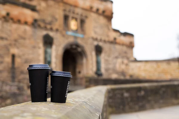 's ochtends koffie kopjes — Stockfoto