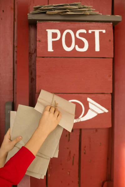 Christmas decor. Letter for Santa — Stock Photo, Image