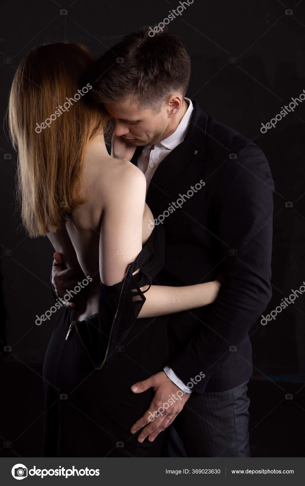 Man Takes His Dress One Hand Other Stroking Ass Sexy Stock Photo by ©IvanovDenis43 369023630