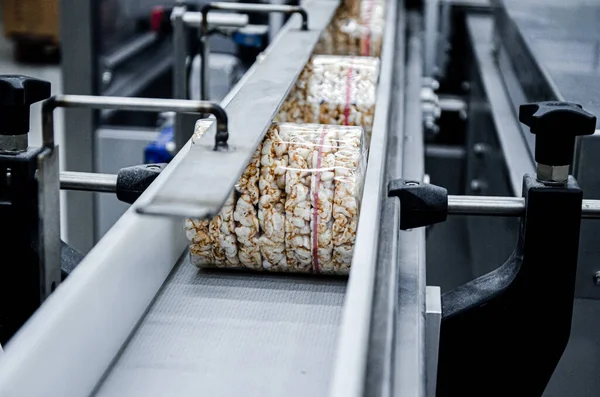 Transporte Proceso Otro Línea Producción Alimentos Equipamiento Moderno Industria Alimentaria — Foto de Stock