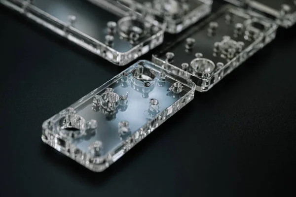 Μέρη Plexiglass Για Cnc Μηχανή Εξαρτήματα Μηχανών Ακρυλικής Μορφής Κοπή — Φωτογραφία Αρχείου