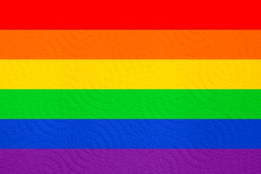 Beyaz bir kağıt parçasının arka planında desenli noktalar var. Kağıt havlu dokusu. LGBT doğal desen, vintage doku arkaplan, soyut resim