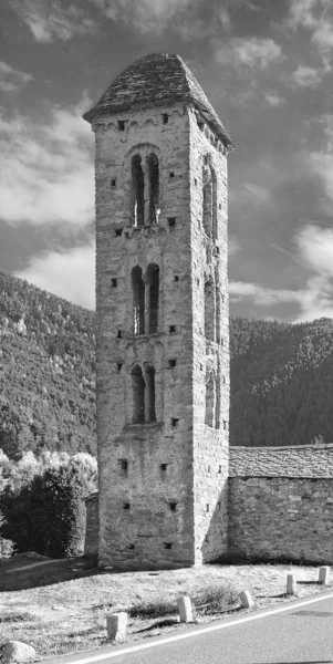 Sant Miquel Engolasters kerk, Andorra Oud, katholicisme. Unesco werelderfgoed — Stockfoto