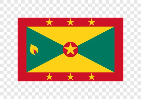 Stát Grenada Státní Vlajka — Stockový vektor