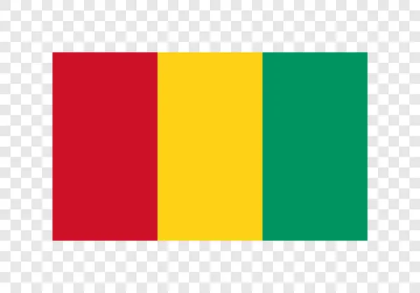 República Guiné Bandeira Nacional — Vetor de Stock