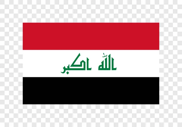 Irak Cumhuriyeti Ulusal Bayrak — Stok Vektör