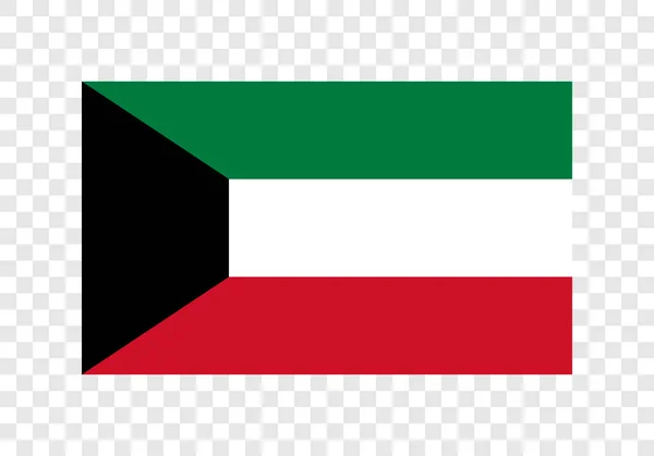 Kuveyt Devleti Ulusal Bayrak — Stok Vektör