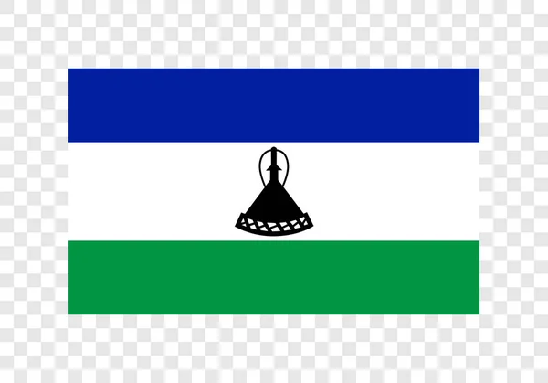Lesoto Krallığı Ulusal Bayrak — Stok Vektör