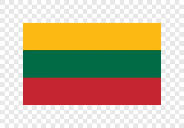 Republik Litauen Die Nationalflagge — Stockvektor