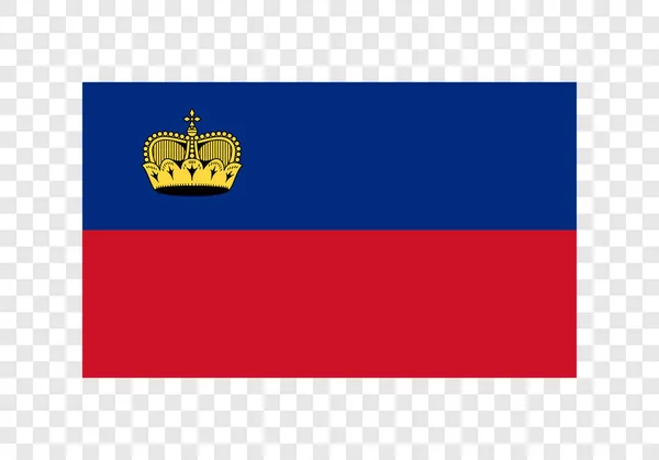 Principality Liechtenstein National Flag — Stock Vector