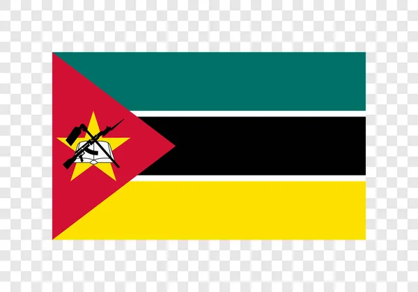 Mosambická Republika Státní Vlajka — Stockový vektor
