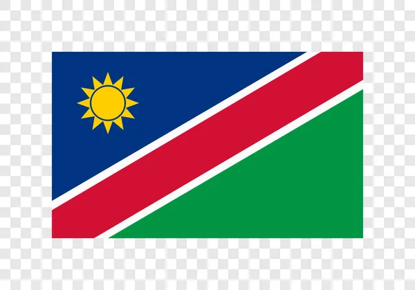 Republiken Namibia Flagga — Stock vektor