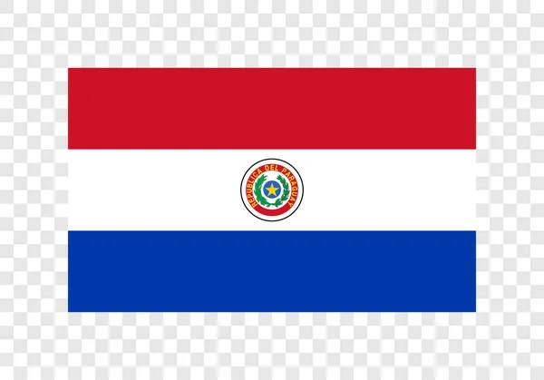 Republiek Paraguay Nationale Vlag — Stockvector