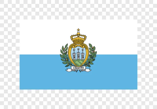 San Marino Státní Vlajka — Stockový vektor