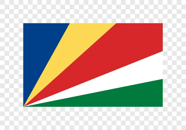 República Seychelles Bandera Nacional — Archivo Imágenes Vectoriales