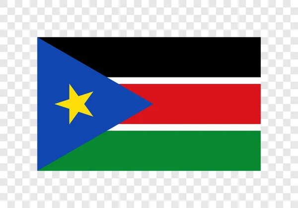 Jižní Súdán Státní Vlajka — Stockový vektor