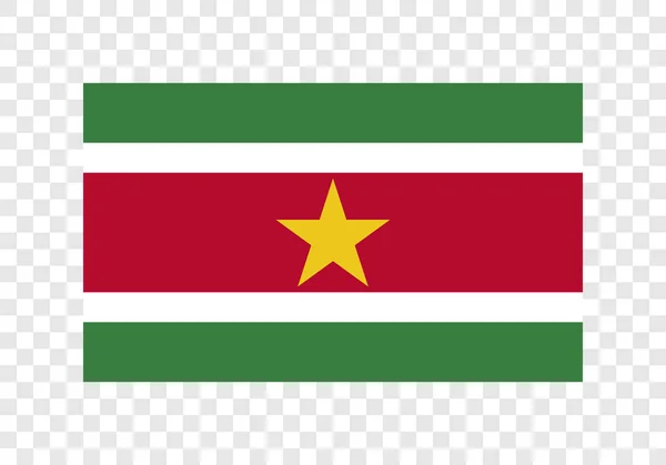 Республика Суринам Государственный Флаг — стоковый вектор