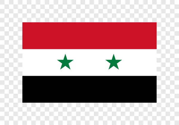 Suriye Arap Cumhuriyeti Ulusal Bayrak — Stok Vektör