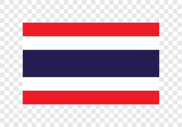 Das Königreich Thailand Nationalflagge — Stockvektor