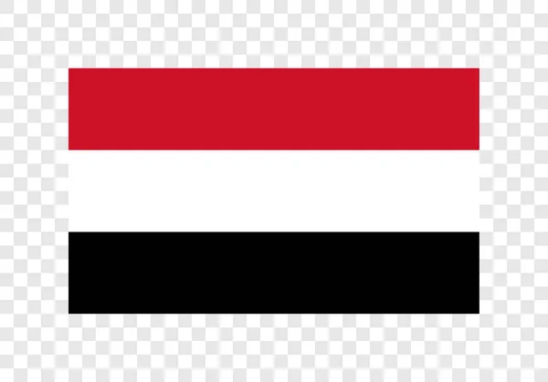 Yemen Cumhuriyeti Ulusal Bayrak — Stok Vektör