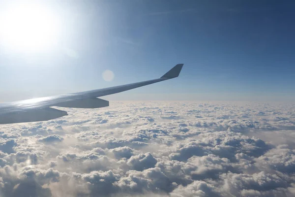 驚くべき雲と飛行機から見た空 — ストック写真