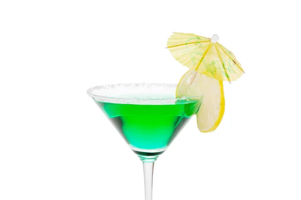 Green martini cocktail isolated — Stock Photo, Image