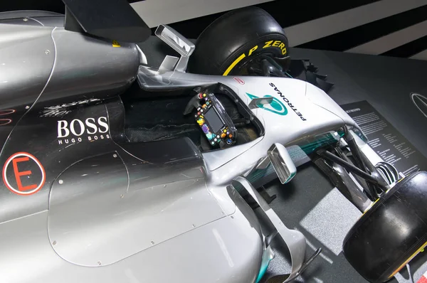 Visão do cockpit de Mercedes-Amg F1 W08 Eq Power — Fotografia de Stock