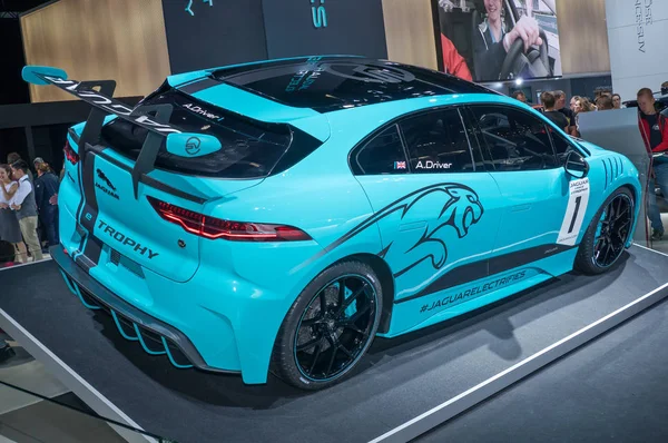 Jaguar i-Peace eTrophy auto da corsa — Foto Stock