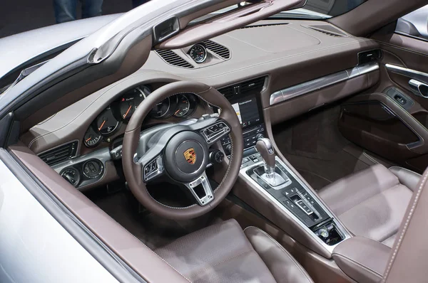 Εσωτερικό της Porsche 911 Turbo — Φωτογραφία Αρχείου
