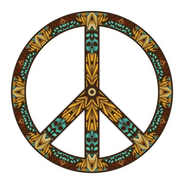 Beyaz çiçekli uluslararası barış sembolü.