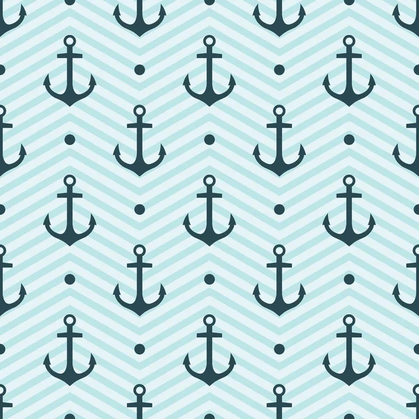 Vector Seamless Pattern Anchors Royalty Free Stock Illustrations