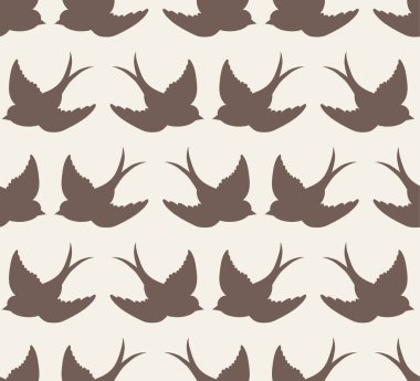 Kuşlarla eski usul, pürüzsüz desen