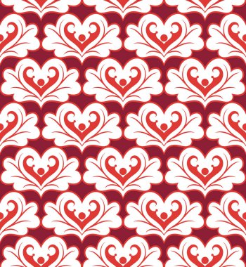 Sevgililer Günü kalpleriyle kusursuz bir şablon